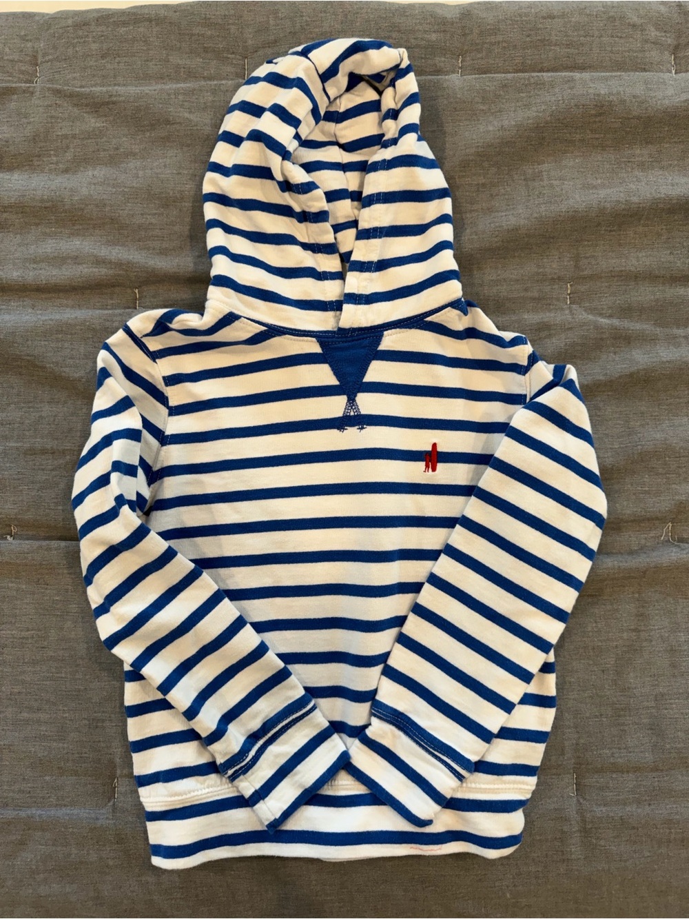 Boys Striped Blue & White Hoodie for Kids - Brand Unknown